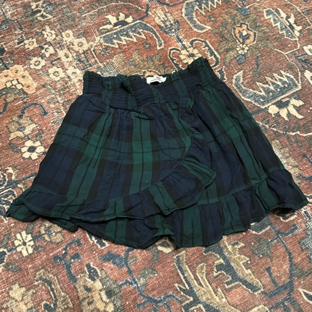 Vineyard Vines Blackwatch Tartan Ruffle Skirt